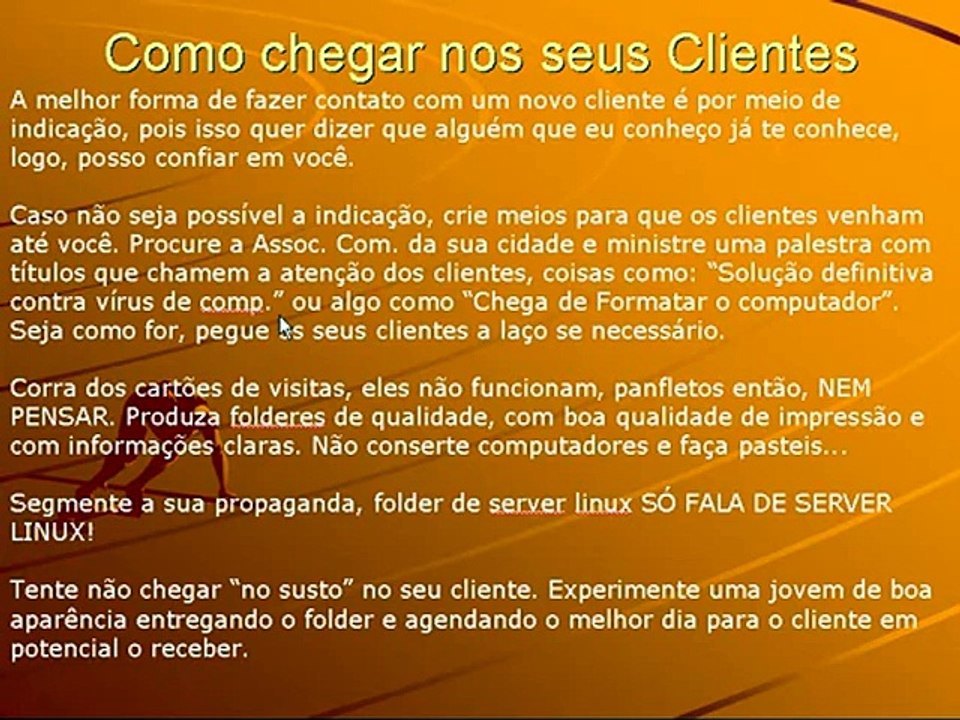 Como vender Servidores Linux