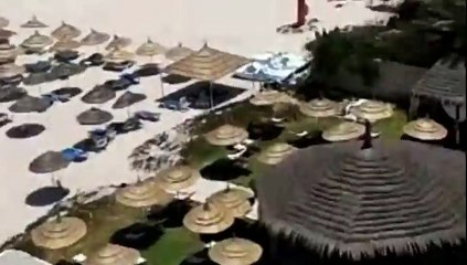 Terrorist Seifeddine Rezgui seen running along beach with gun