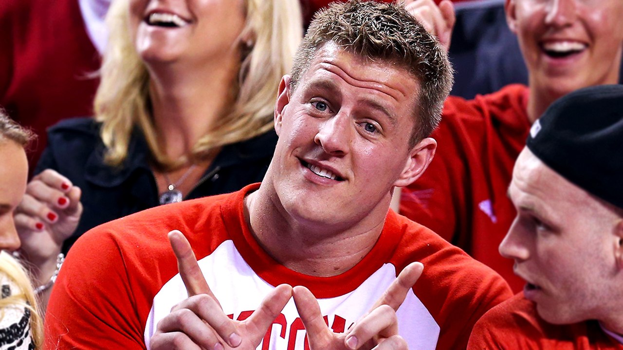 NFL Star J.J. Watt Scores on NHL Goalie at Charity Event