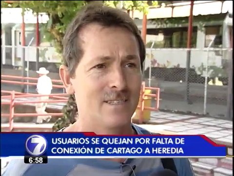 Usuarios se quejan por descoordinaci�n en horario de trenes para viajar de Cartago a Heredia