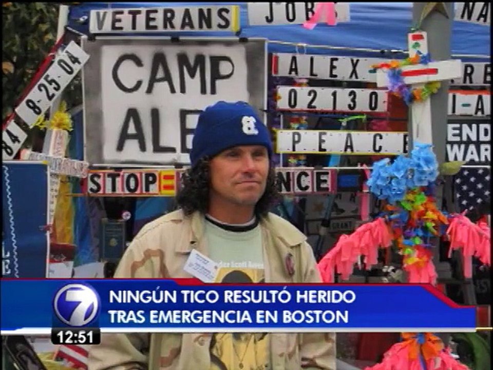 El �h�roe del sombrero blanco� tras explosi�n durante marat�n en Boston