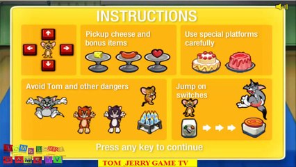 Tom and Jerry Show Cartoon Animation Food Free-For-All Game Play Walkthrough