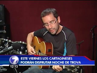 Cartagineses tendr� noche de trova en la Casa de la Cultura