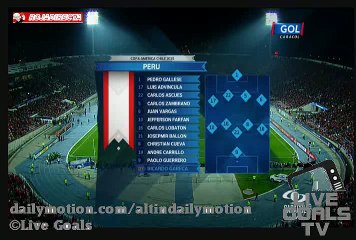 Chile - Peru LINE UP Information