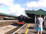 60163 Tornado ERUPTS out of Bristol Temple Meads!!!! 5.7.09