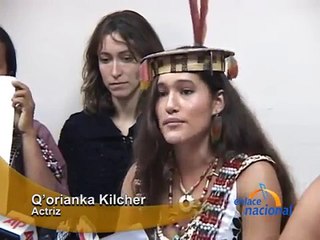 Conferencia Q'orianka Kilcher sobre sucesos en Bagua
