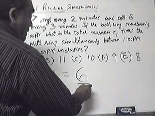 Bells ringing simultaneusly solution SAT Math Problem NLC
