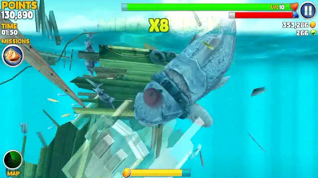 Hungry Shark Evolution how to get GEMS (free) fast | Farmed 7 GEMS within 8 mins