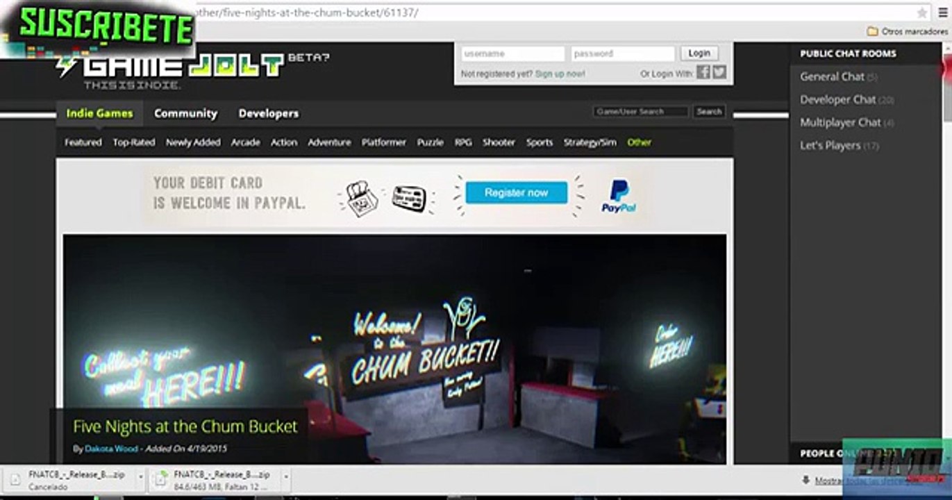 Como descargar Five Nights At Chum Bucket Full Para PC