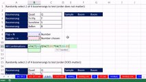 Excel 2013 Statistical Analysis #26: Combinations & Permutations and Listing Sample Points