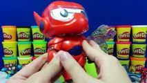 GIANT ARMOR BAYMAX Surprise Egg Play Doh - Big Hero 6 Toys TMNT Mashems Shopkins Pokemon