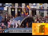 ABDICO EL REY JUAN CARLOS DE BORBON Y CRECEN LAS PROTESTAS CONTRA LA MONARQUIA EN ESPAÑA - 03-06-14