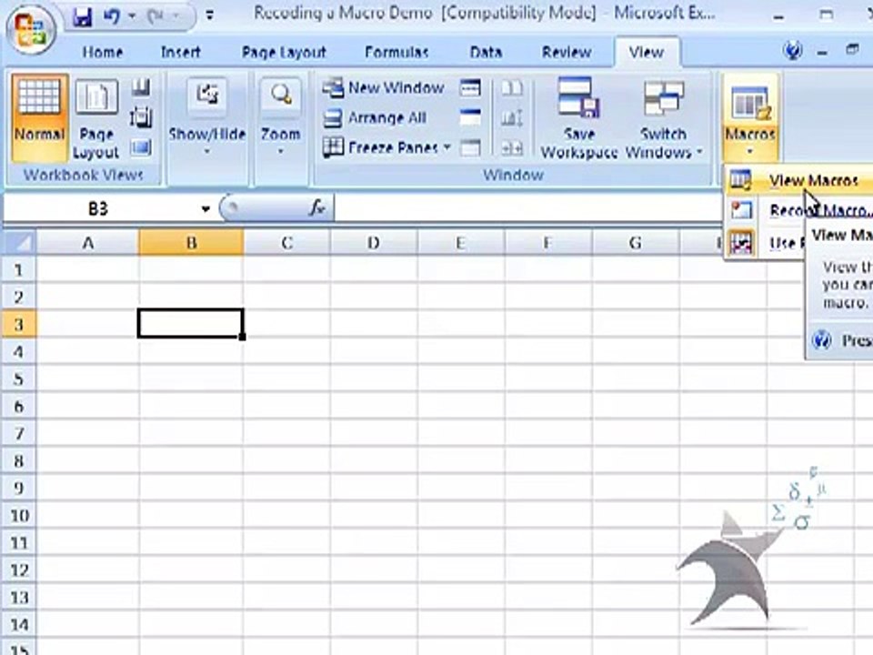 How To Record An Excel Macro - Video Tutorial