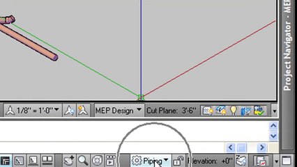 AutoCAD MEP 2010 Piping Basics - Video 1of2