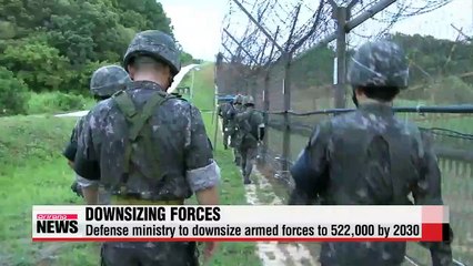 S. Korea to downsize armed forces to 522,000 by 2030