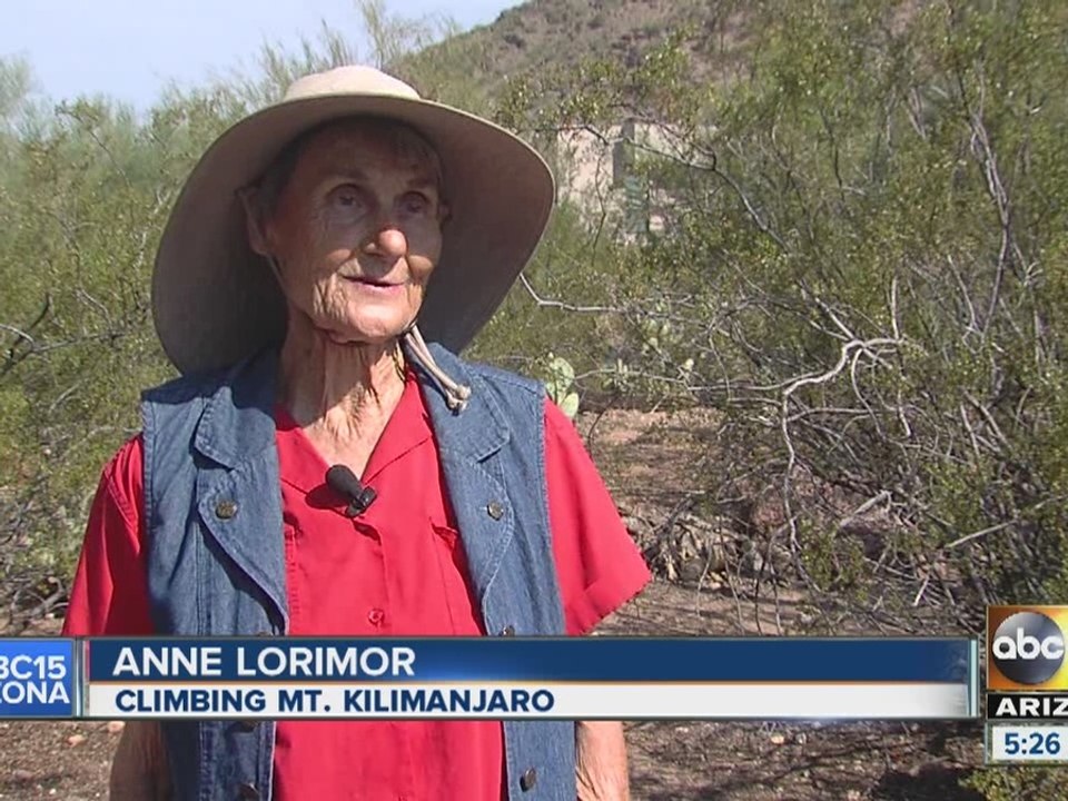 85-year-old Great Grandma climbing Mount Kilima...