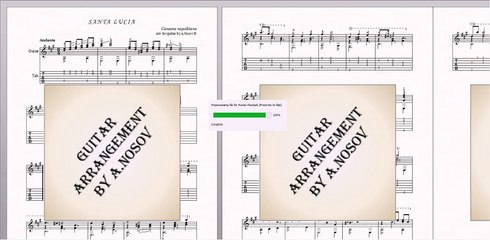 Santa Lucia (Canzone napolitana) Sheet music for guitar