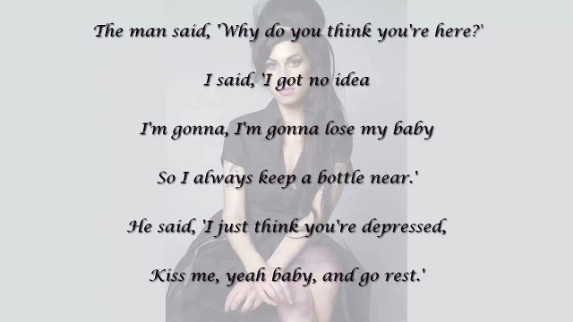 Lyrics Rehab By Amy Winehouse