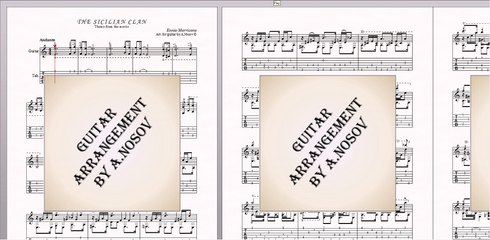 The Sicilian Clan (E.Morricone) Sheet music for guitar