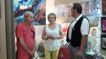 Métiers d-art  de Pézenas.   L'artiste peintre Maryse DEMARETS