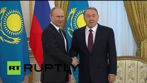 Kazakhstan: Putin sure Moscow and Astana can overcome economic difficulties