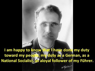 Schlussrede von Rudolf Hess vor dem Nürnberger Prozess