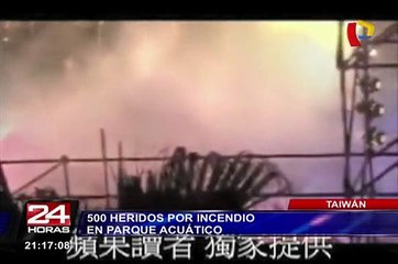 Taiwán: incendio en parque acuático dejó más de 500 heridos
