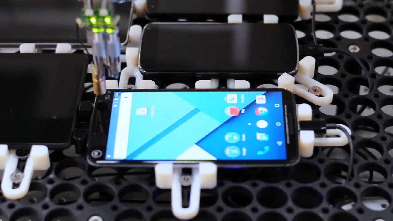 Comment Google teste la latence de ses Smartphone Android - Chrome TouchBot