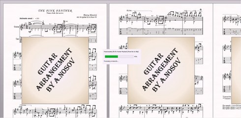 The Pink Panther (H.Mancini) Sheet music for guitar