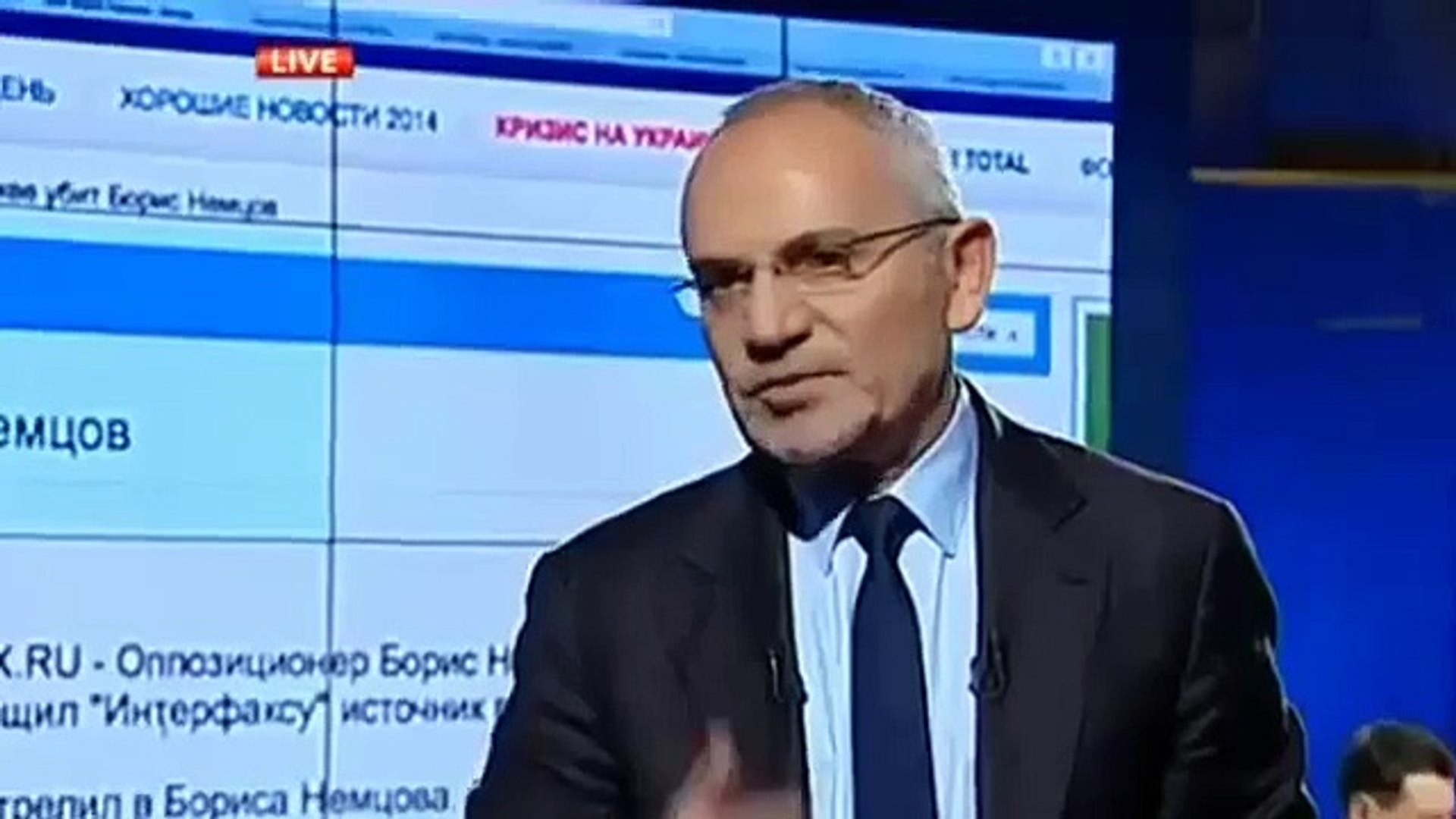 ⁣Убит Борис Немцов    Шокирующая новость   Шустер Live от 27 02 2015