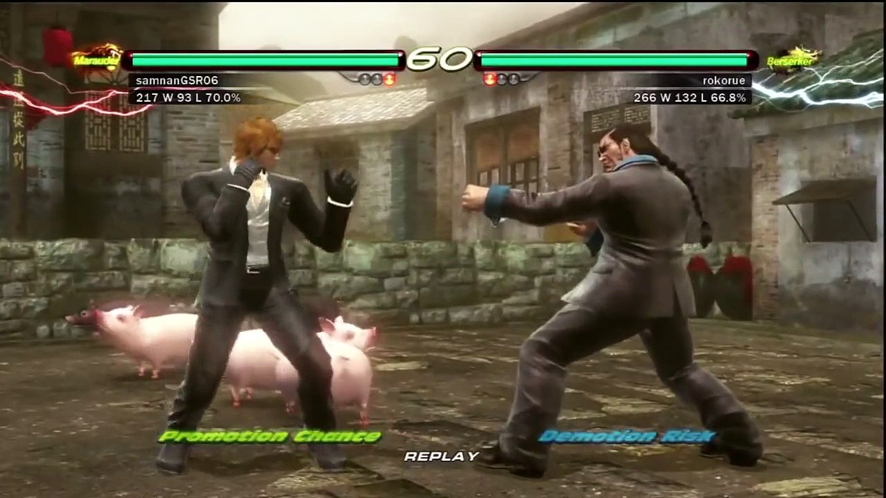 Tekken 6 Hwoarang (samnanGSR06) vs Feng Wei (rokorue)