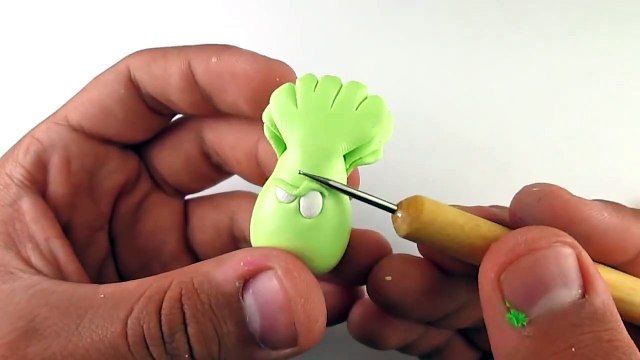 BONK CHOI PvZ2 Polymer Clay Tutorial | Porcelana fría / Plastilina