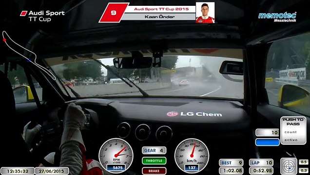 Audi Sport TT Cup / Norisring, Grundig Curve Crash