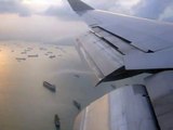 Qantas 747-400 Landing At Singapore Changi