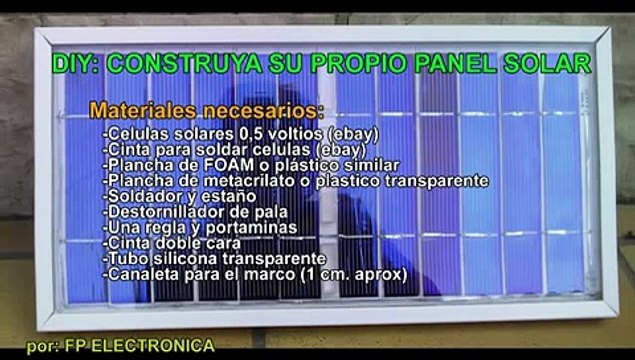 DIY - PANEL SOLAR - BUILDING SOLAR PANELS