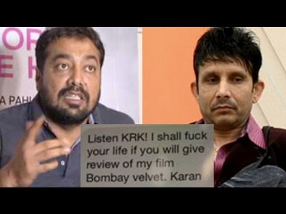 Anurag Kashyap LASHES out at KRK for his Bombay Velvet Tweet