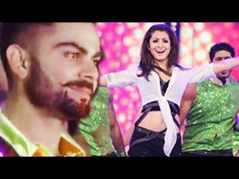 Virat Kohli BLUSHES when Anushka Sharma performs | IPL8 2015 Opening Ceremony