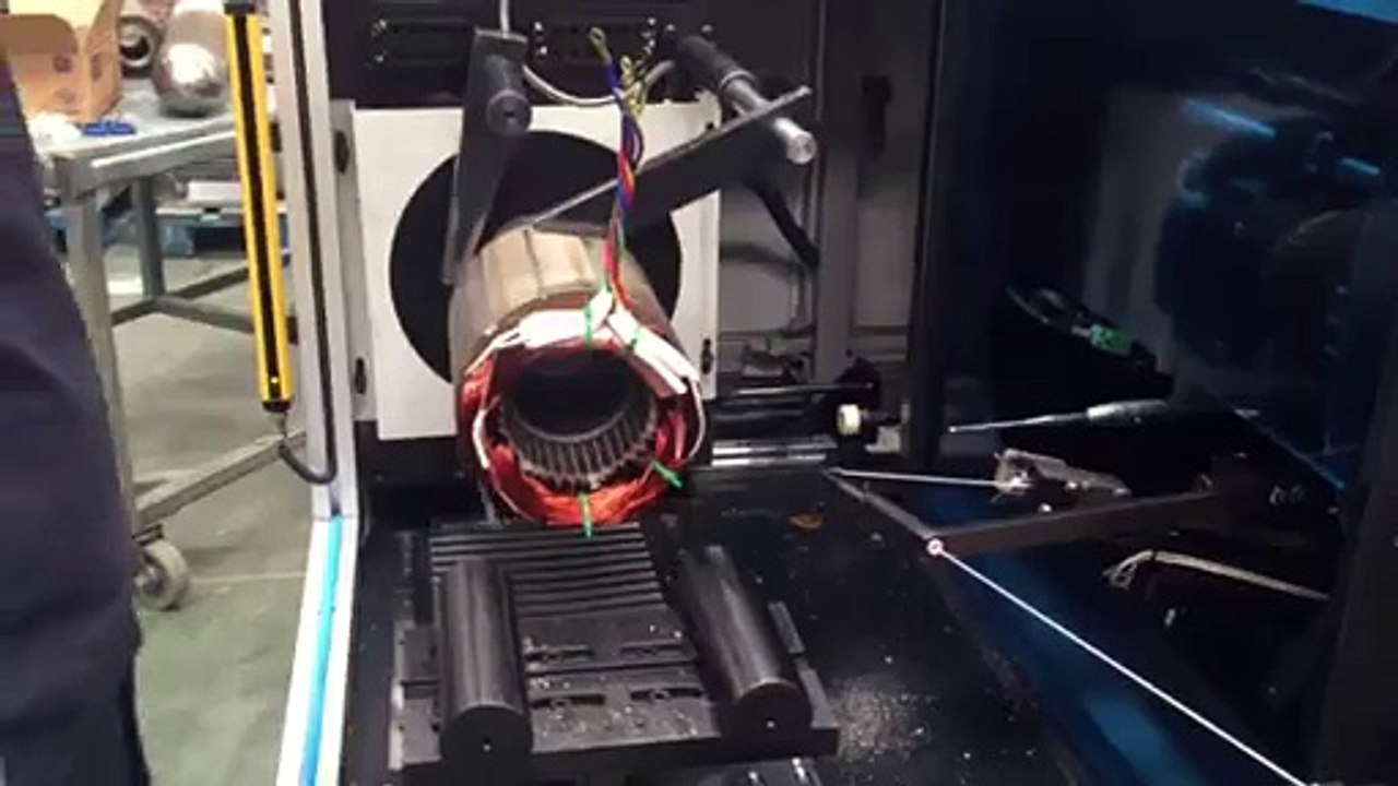 horizontal single side stator coil lacing machine-Nide Mechanical
