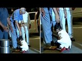 Aishwarya Rai Bachchan's daughter Aaradhya Bachchan touches grandfather's feet!
