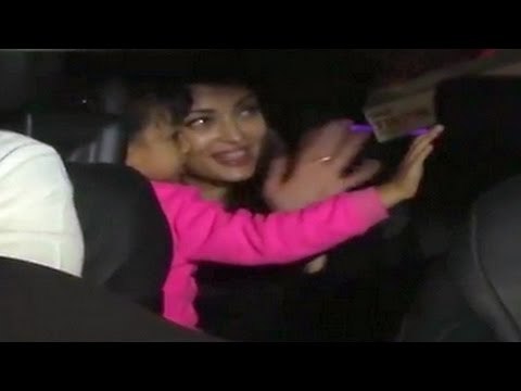 Aishwarya Rai Bachchan & daughter Aaradhya Bachchan RETURN from Cannes 2015