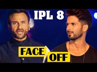 Download Video: Saif Ali Khan's FACEOFF with Kareena's ex boyfriend Shahid Kapoor at IPL 8 Opening Ceremony