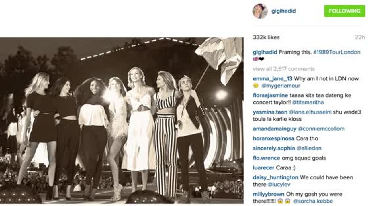 Taylor Swift hatte ein überraschendes Supermodell Finale für ihren Hyde Park Auftritt