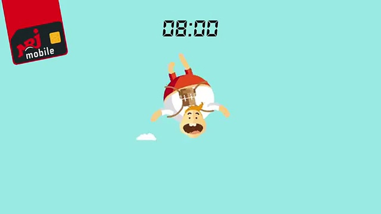 Kids Love Jetlag Paris pour NRJ Mobile - «Les forfaits personnalisés» - juin 2015 - Parachute, fail