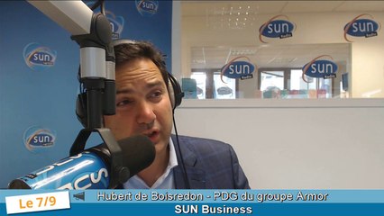 Mardi 30 juin : SUN Business avec Hubert de Boisredon - PDG du groupe Armor