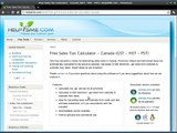 Canadian Sales Tax Calculator - HST GST PST