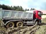 IVECO TRAKKER 6x6 - sliding in the mud