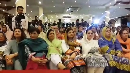 Imran Khan at the Namal College fundraiser iftaar in Lahore