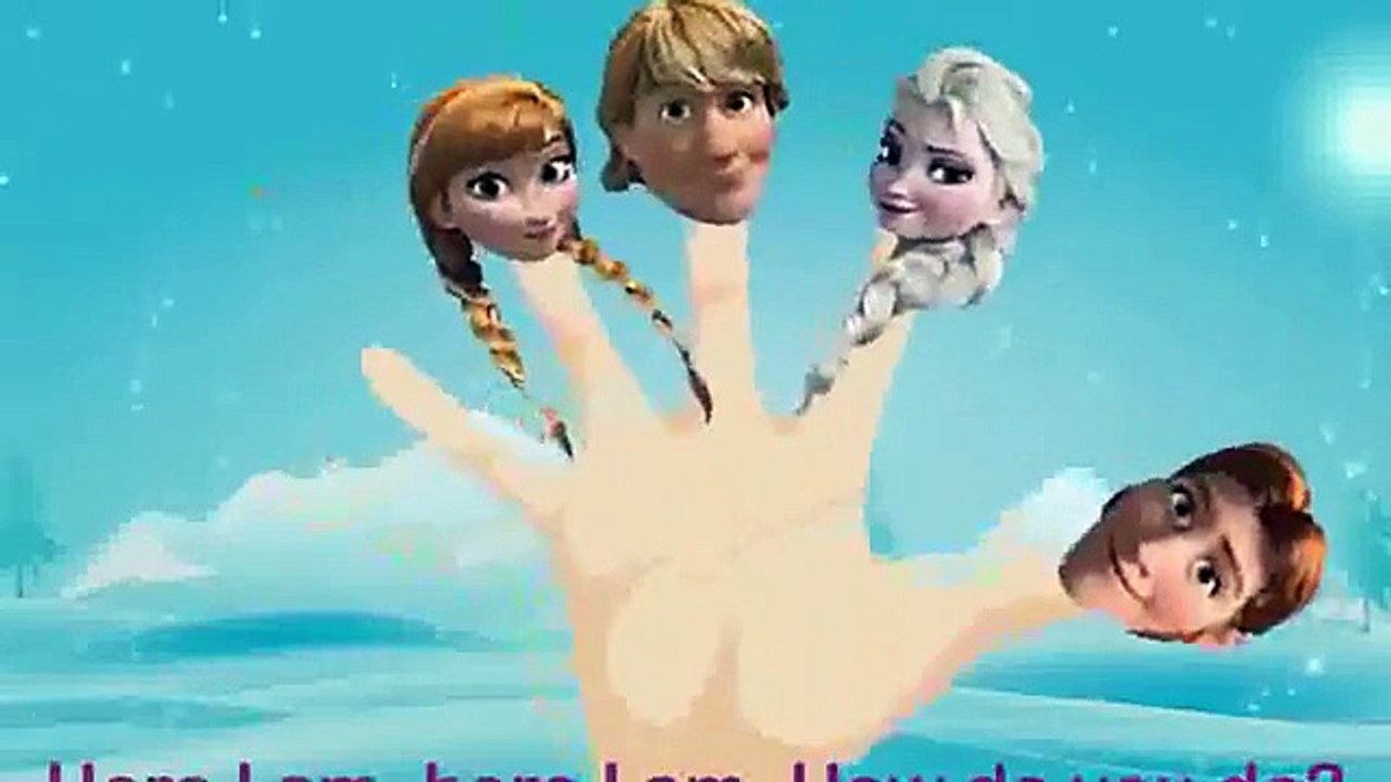 Disney Frozen Disney princess cartoon Kids Songs Nursery Rhymes Daddy Finger Family