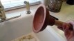 Cindy's How to Unclog Your Kitchen Sink with a Cute Little Drain Plunger!!