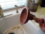 Cindy's How to Unclog Your Kitchen Sink with a Cute Little Drain Plunger!!